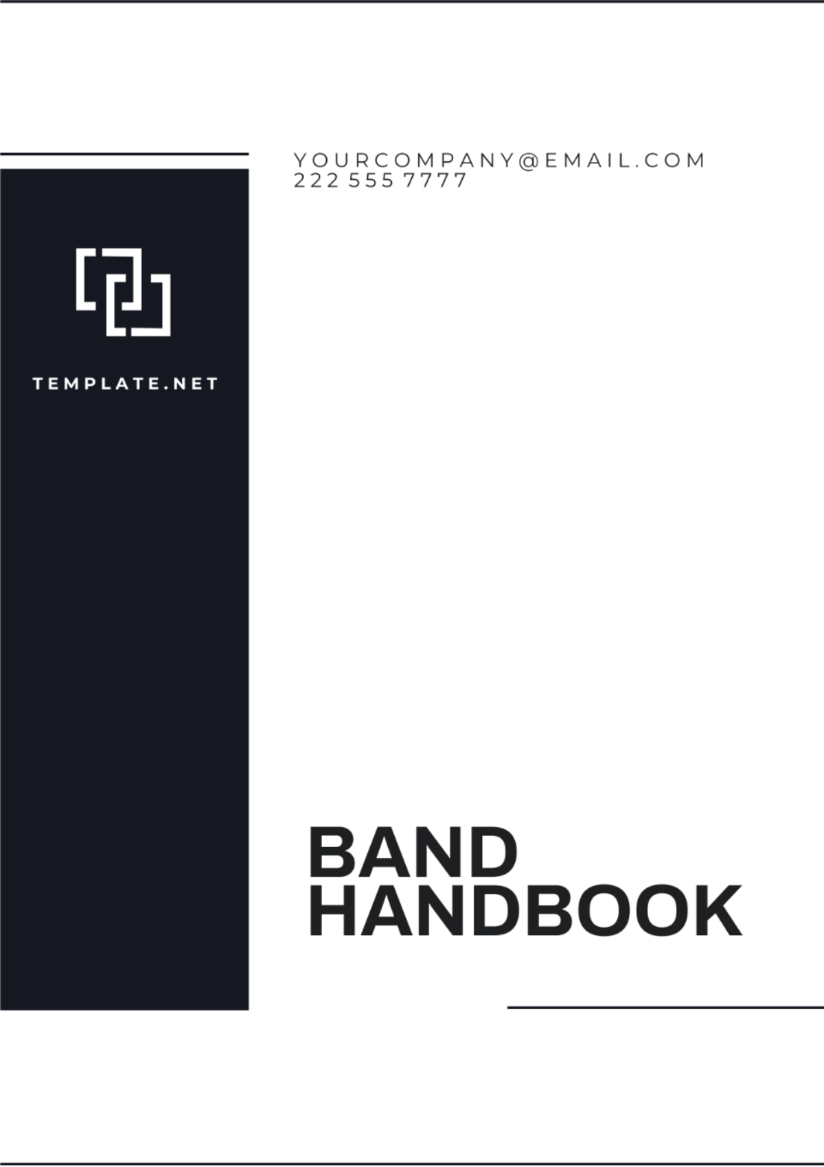 Band Handbook Template - Edit Online & Download