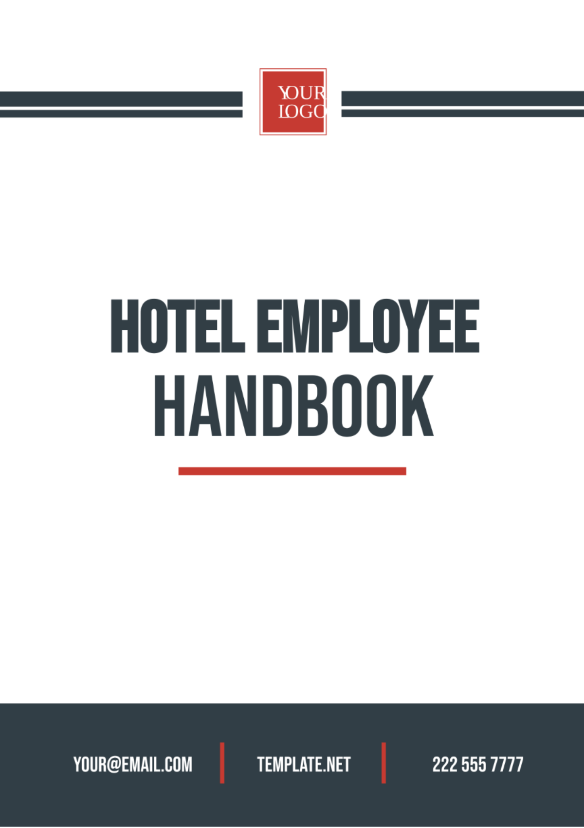 Hotel Employee Handbook Template - Edit Online & Download