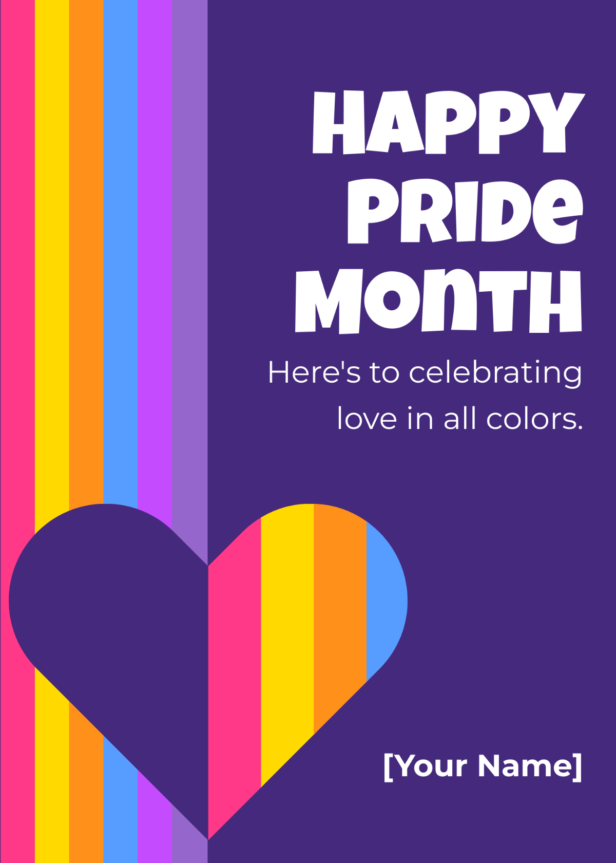 Happy Pride Month Greetings Template - Edit Online & Download