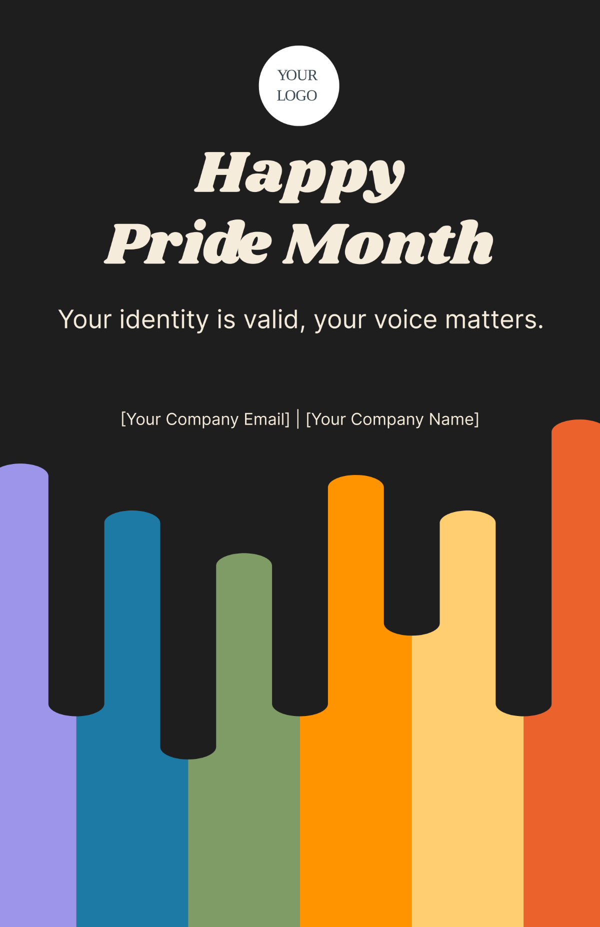 Happy Pride Month Poster Template