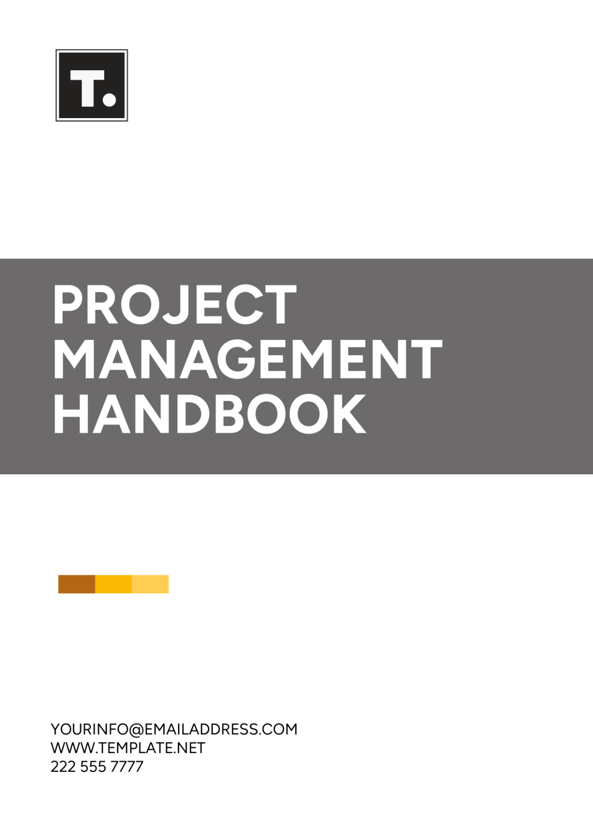 Project Management Handbook Template - Edit Online & Download