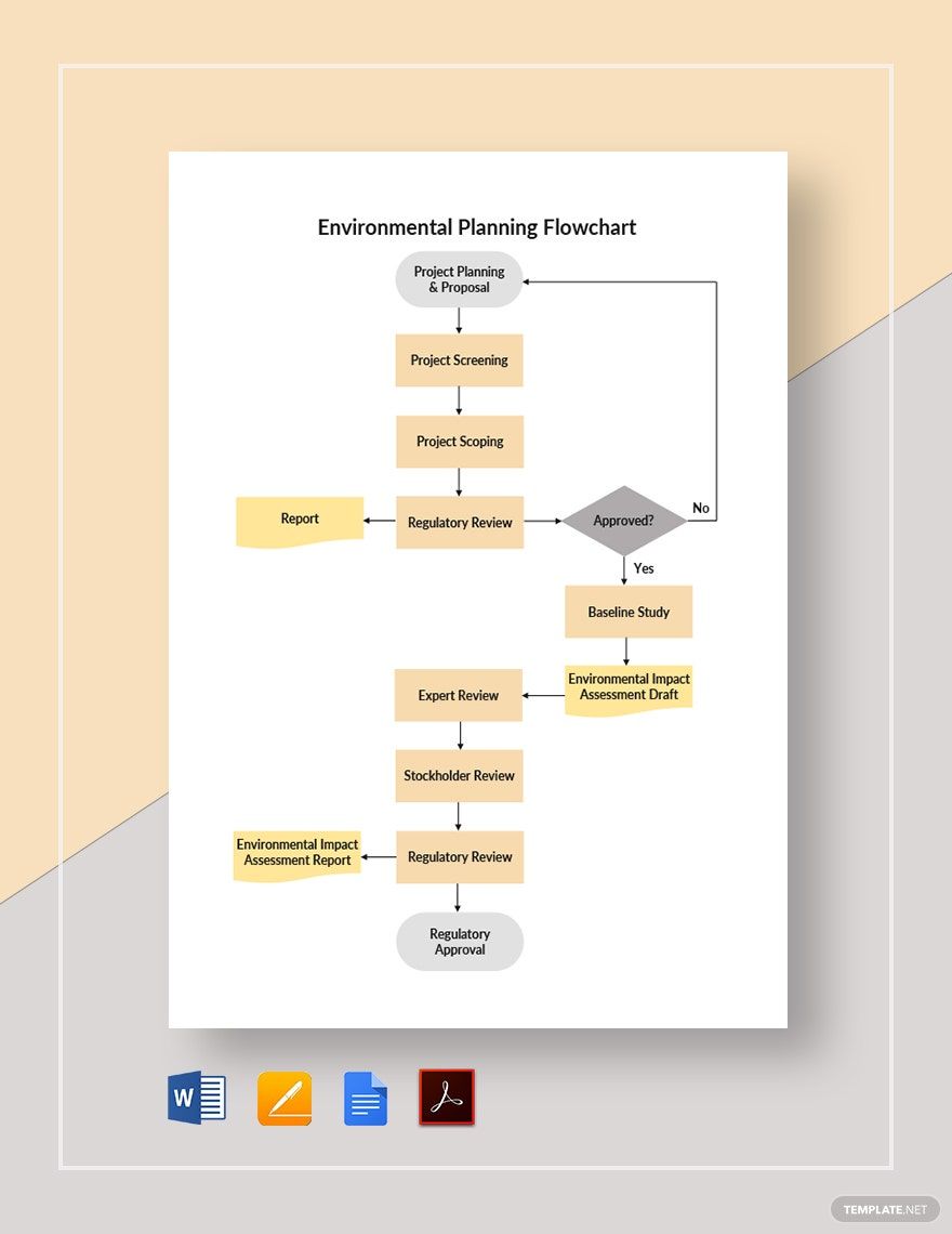 Environmental Planning Flowchart Template
