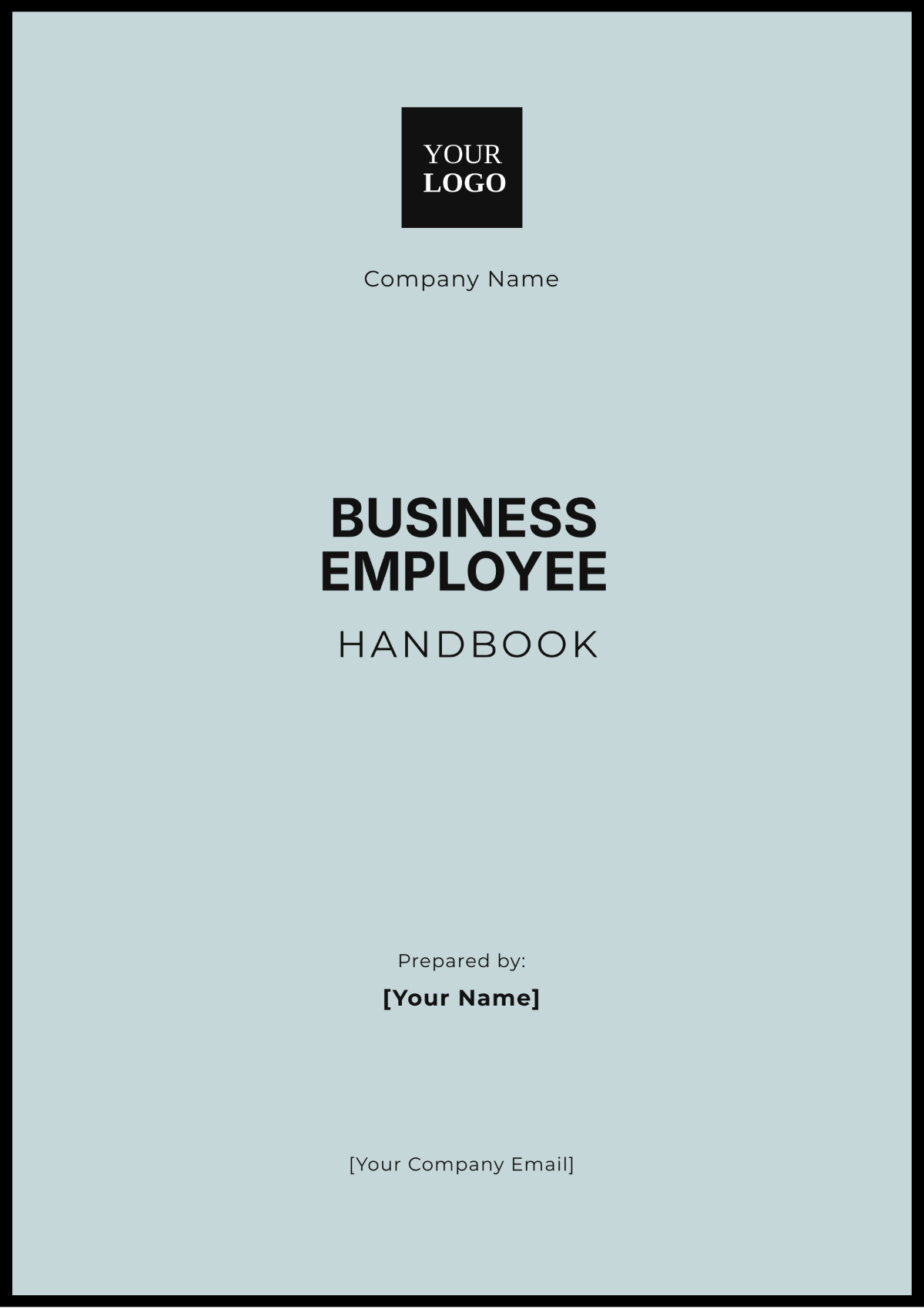 Business Employee Handbook Template - Edit Online & Download