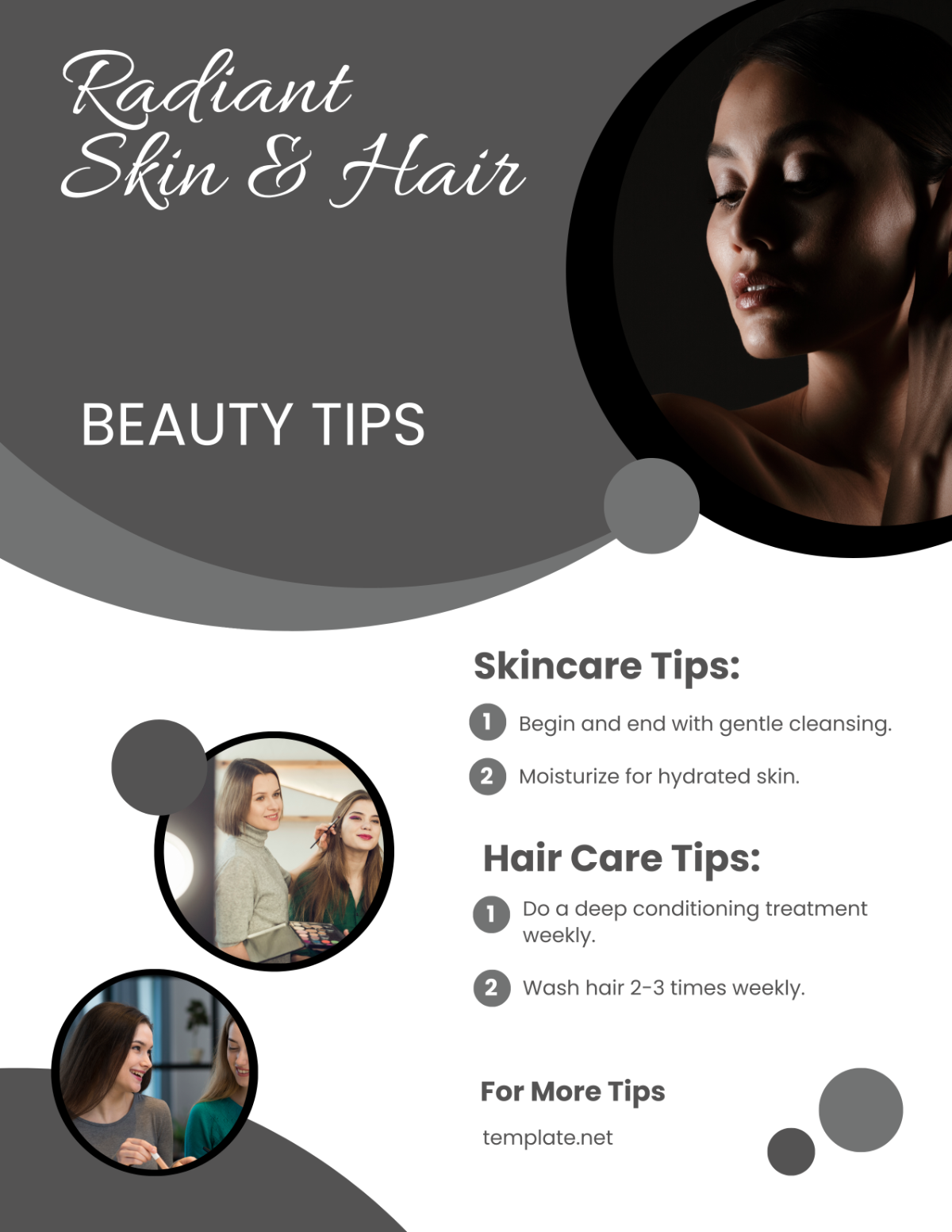 Salon Beauty Tips Flyer Template - Edit Online & Download