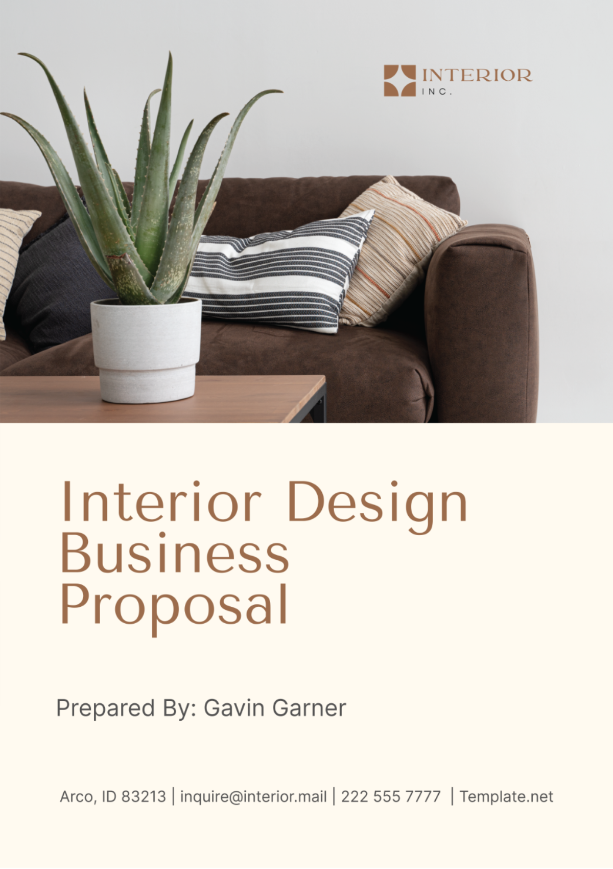 Free Interior Design Business Proposal Template