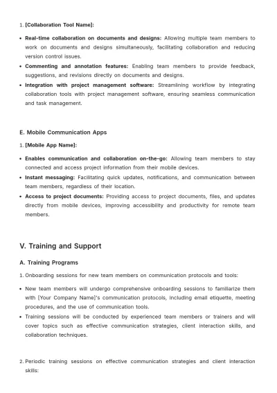 Free Interior Design Communication Plan Template to Edit Online