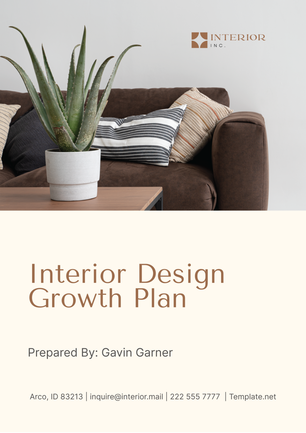 Interior Design Growth Plan Template - Edit Online & Download