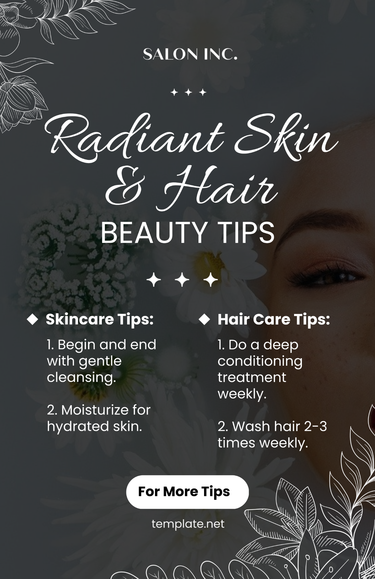 Salon Beauty Tips Poster