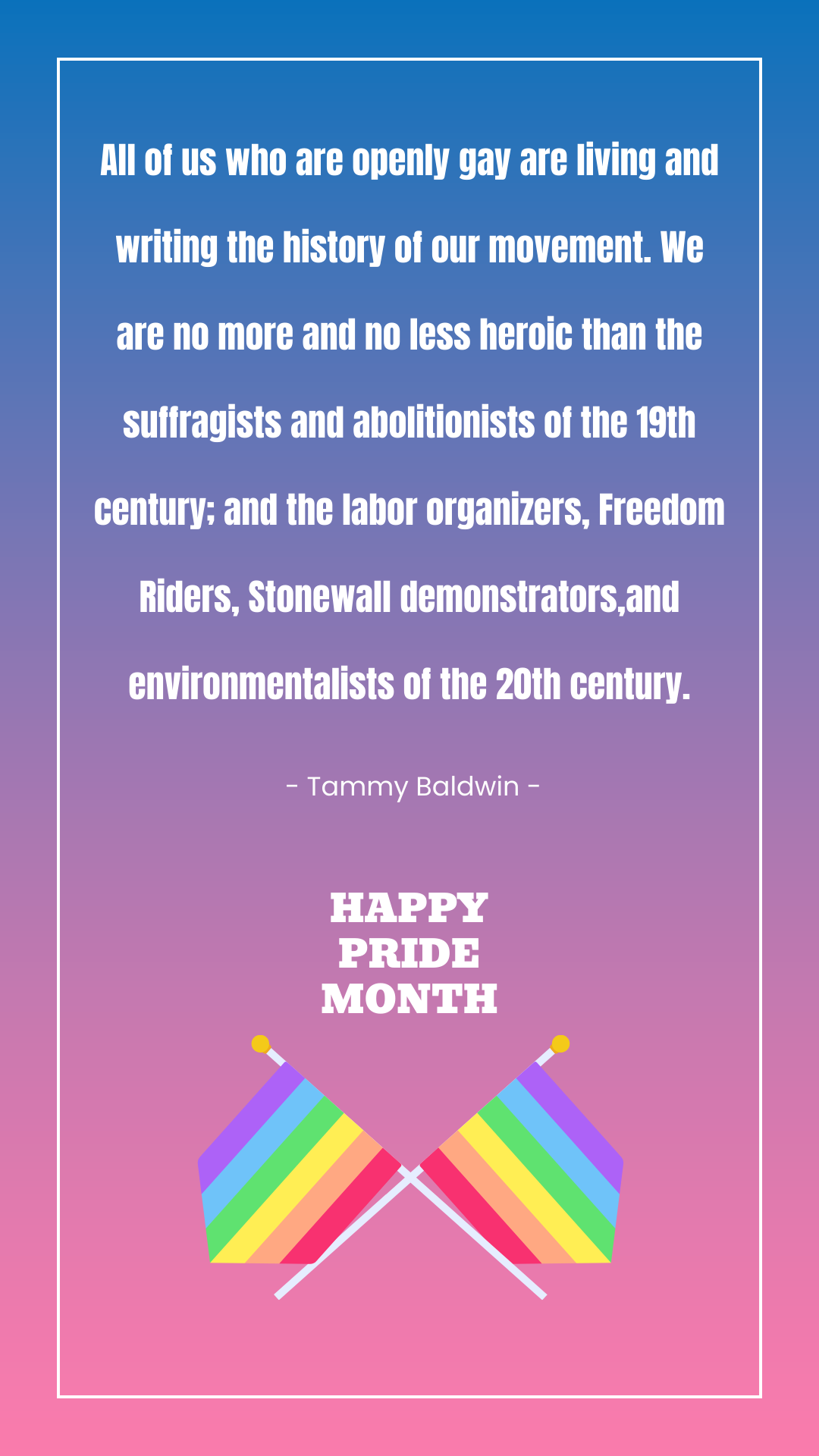 LGBTQ Pride Month Quotes Template