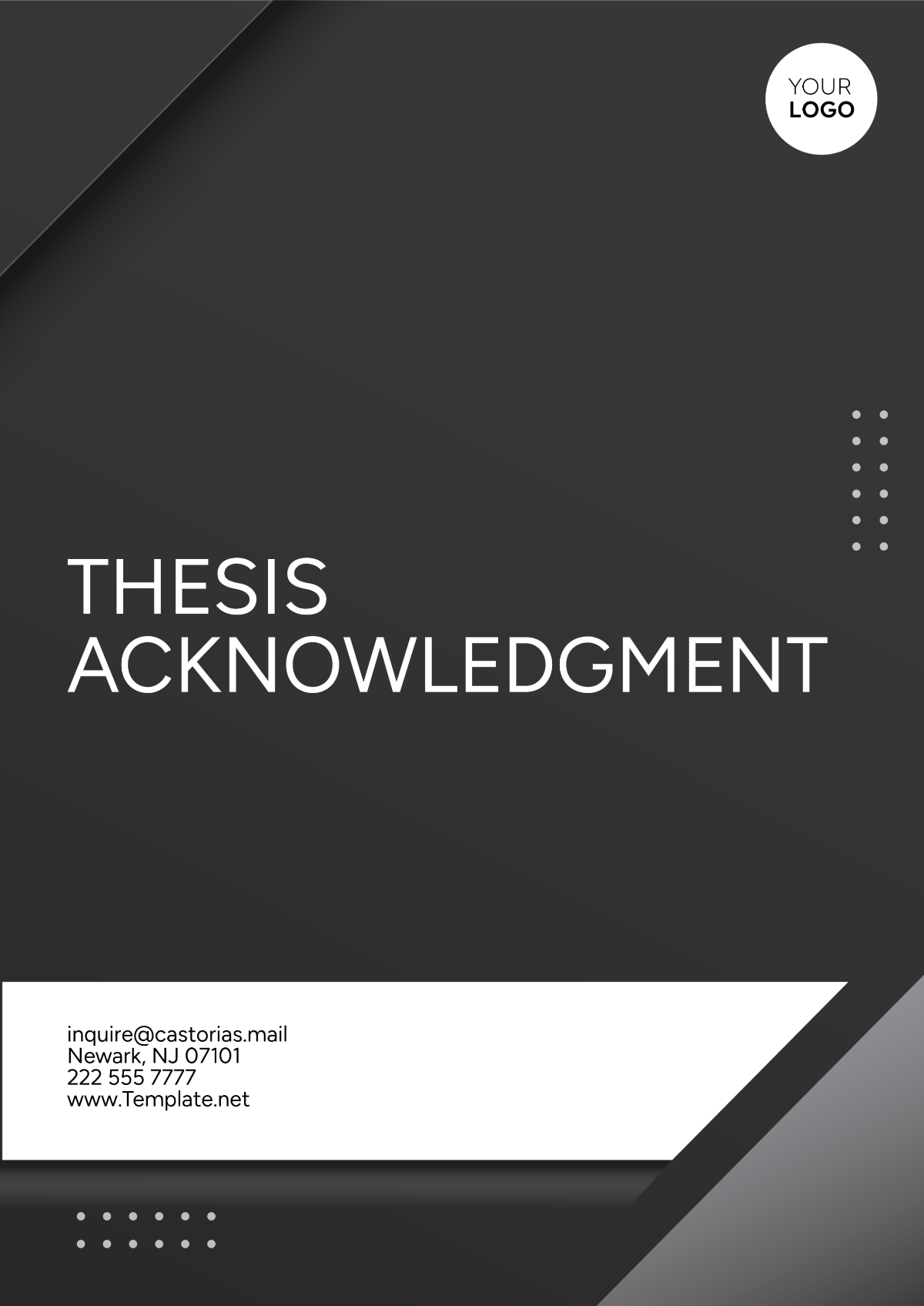 Thesis Acknowledgment Template - Edit Online & Download