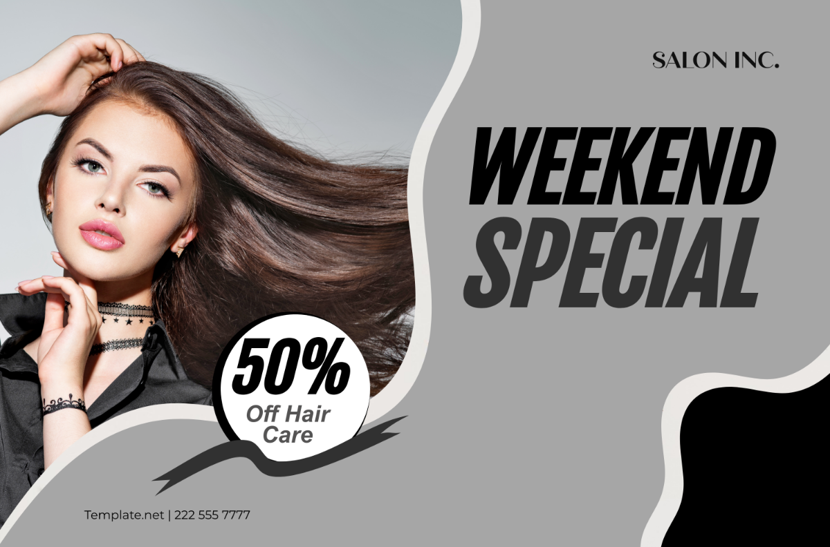 Salon Special Offer Banner Template - Edit Online & Download