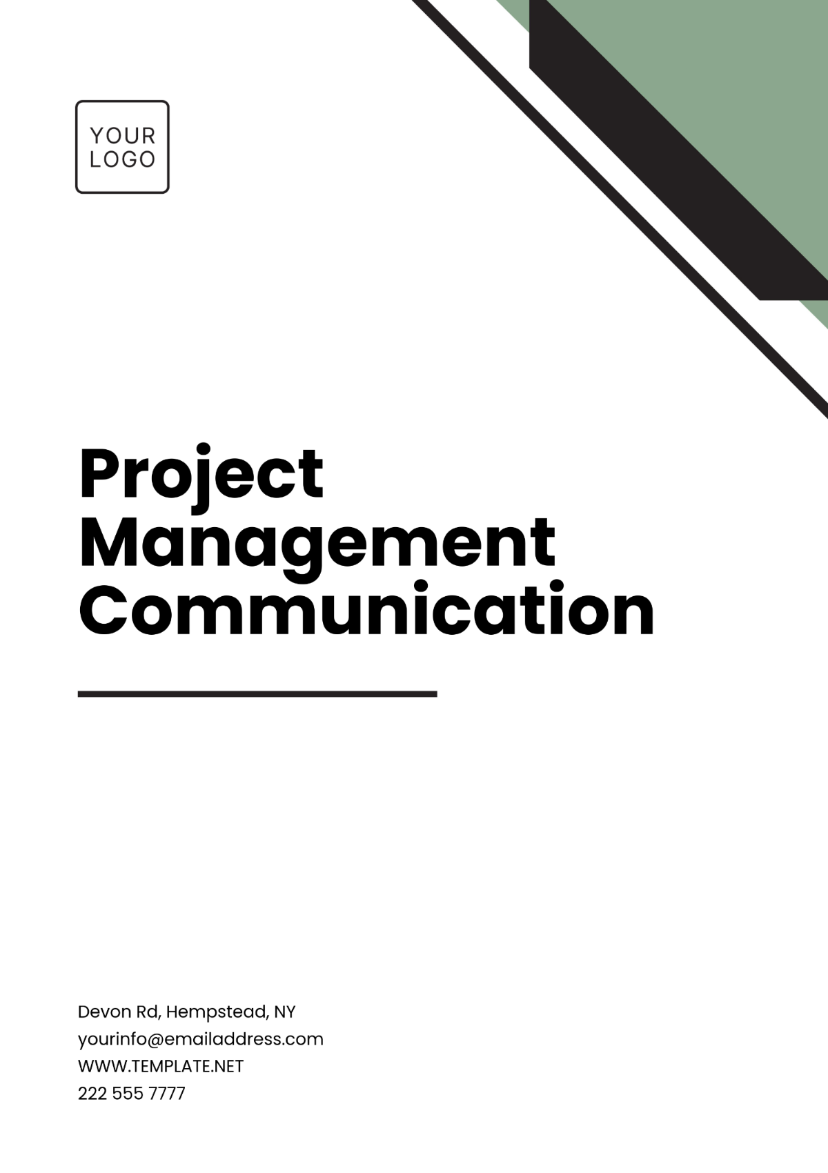 Project Management Communication Template - Edit Online & Download