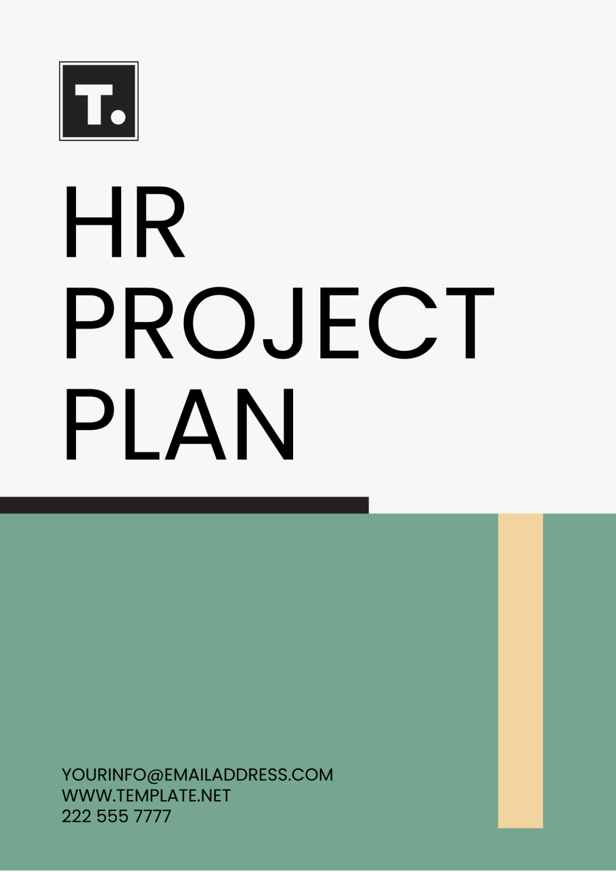 HR Project Plan Template
