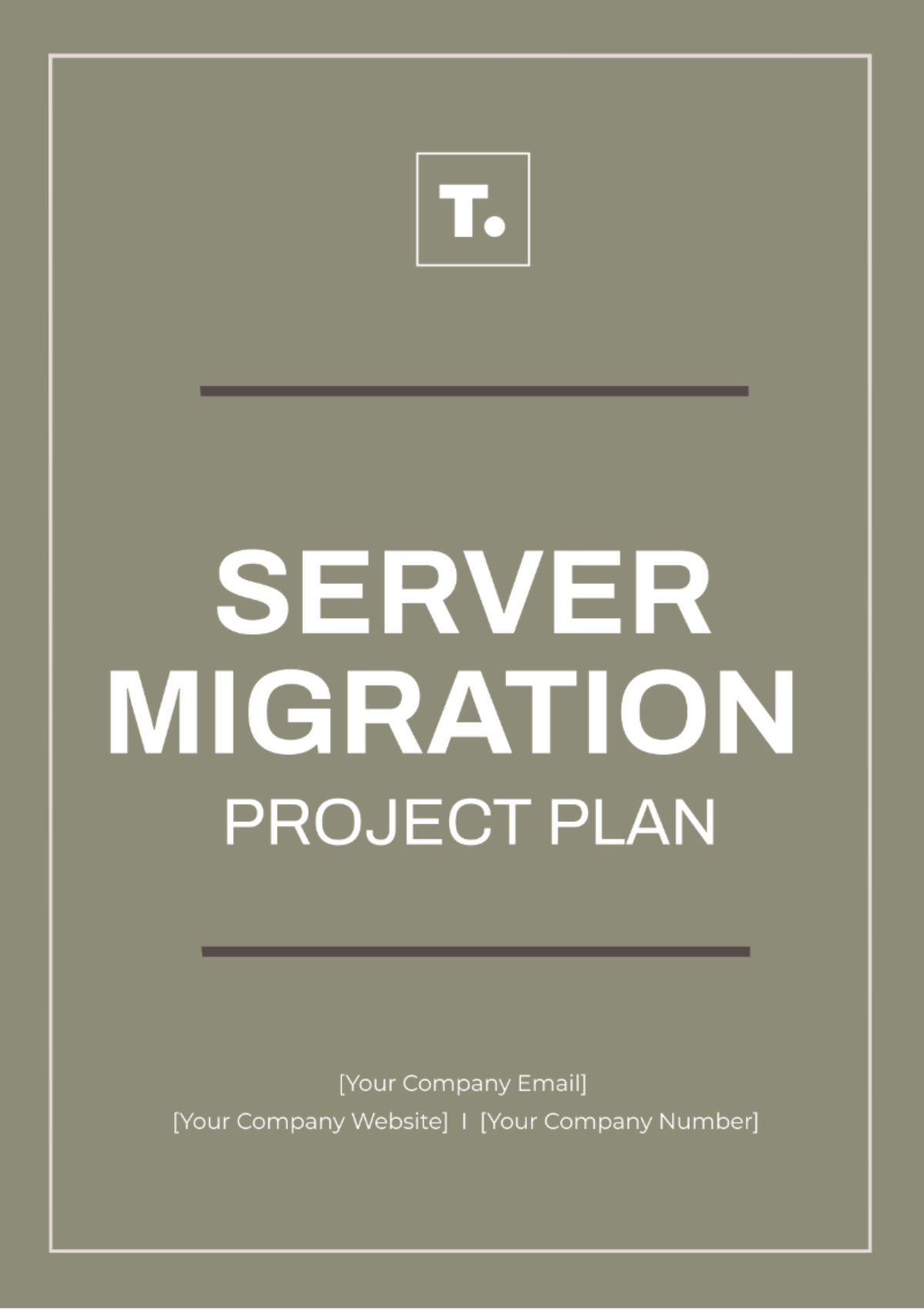 Free Server Migration Project Plan Template to Edit Online