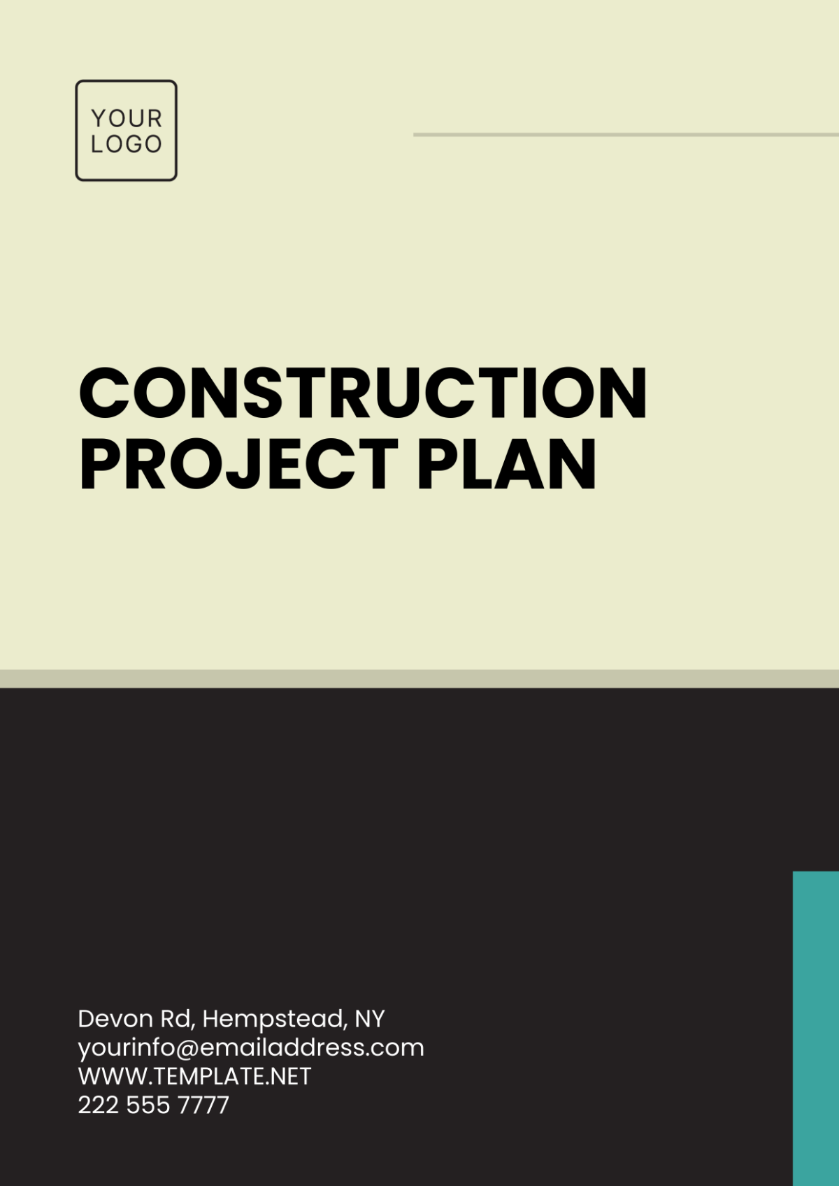 Construction Project Plan Template - Edit Online & Download