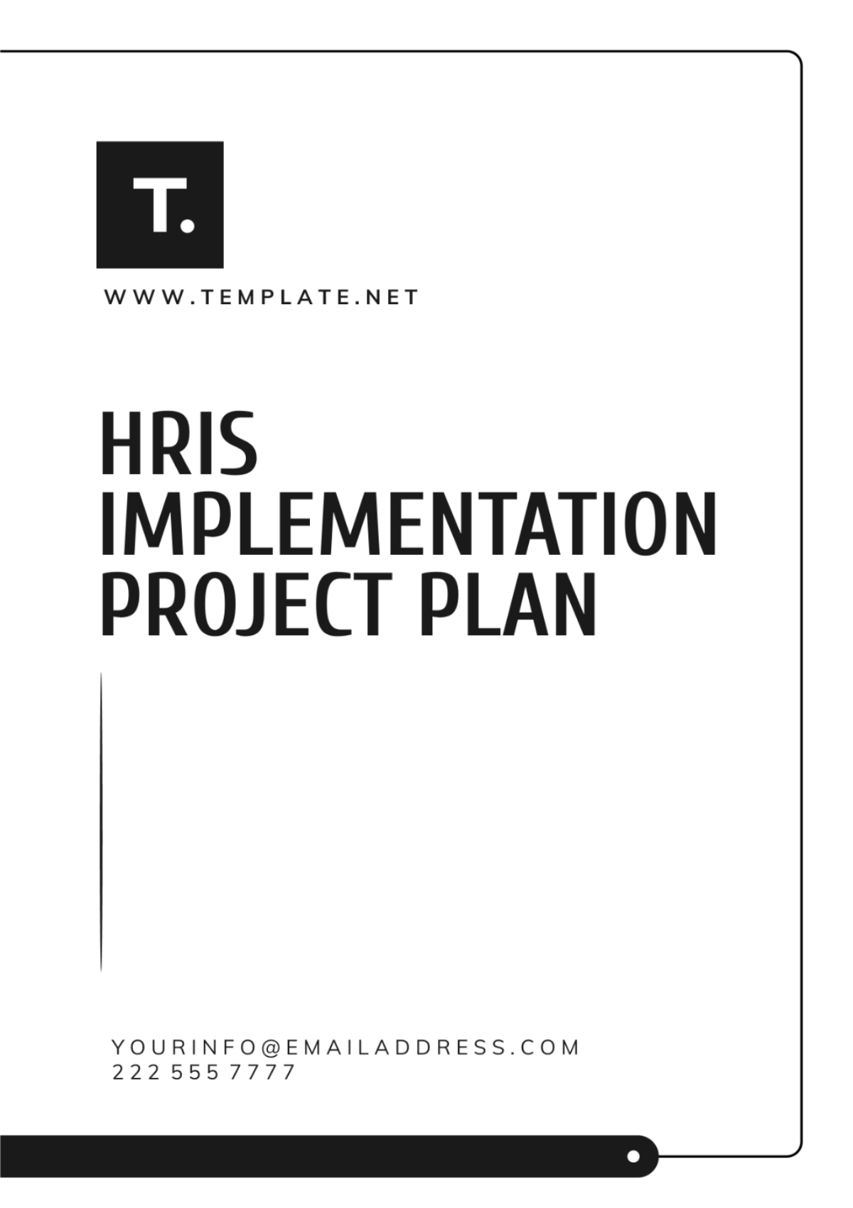 HRIS Implementation Project Plan Template