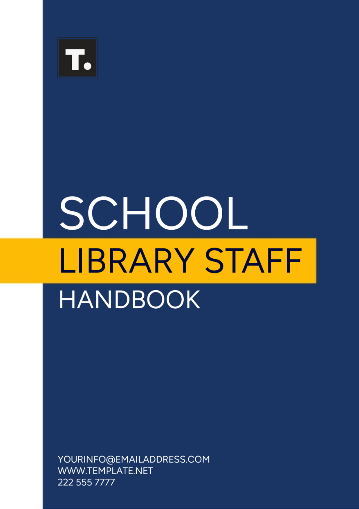 School Library Staff Handbook Template - Edit Online & Download