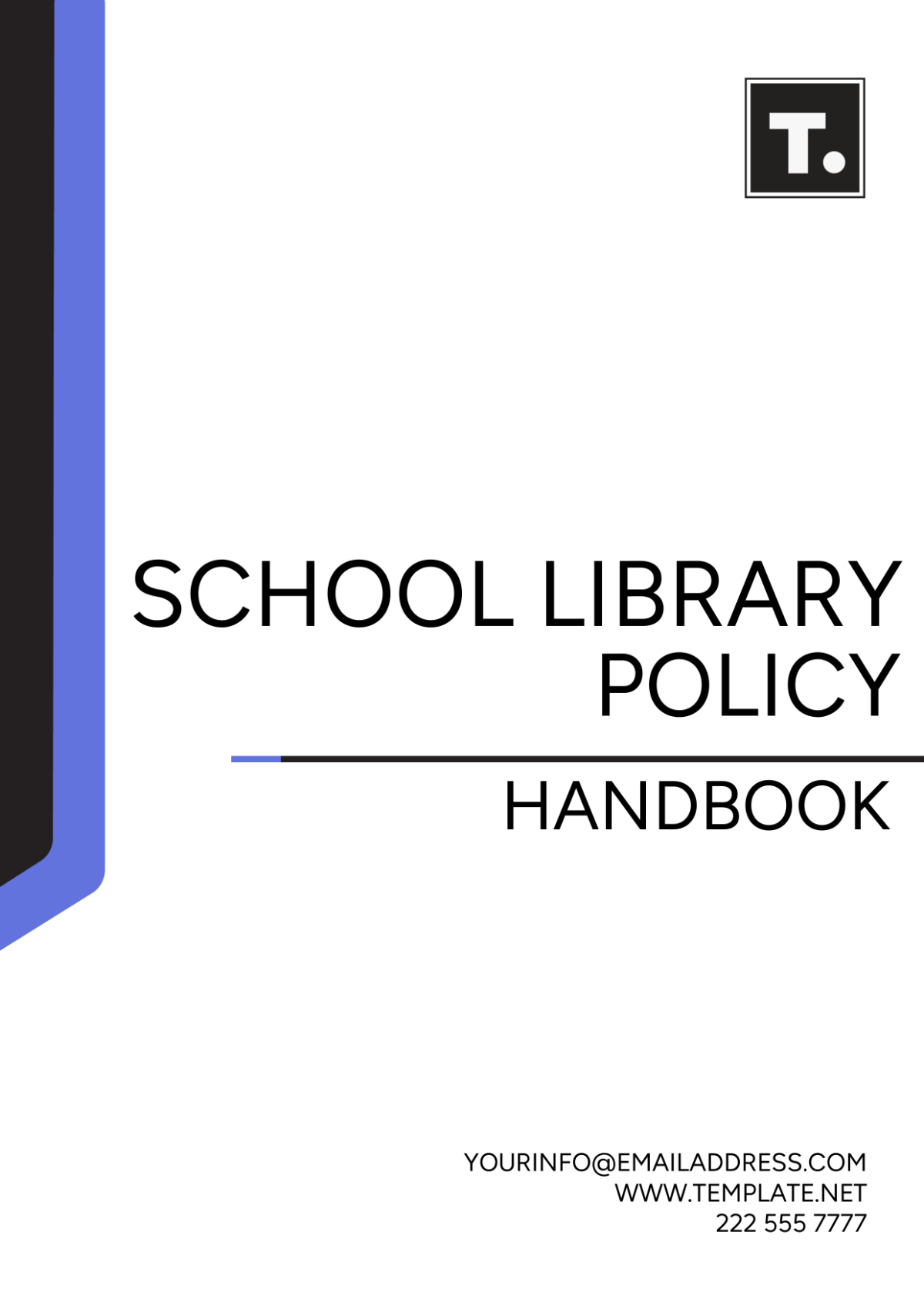 Free School Library Policy Handbook Template