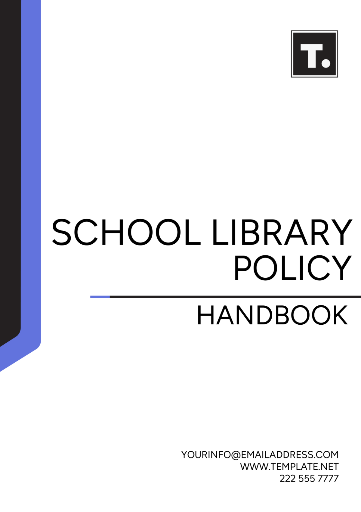 School Library Policy Handbook Template - Edit Online & Download ...