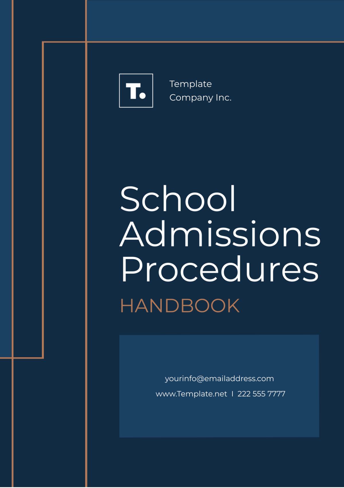 School Admissions Procedures Handbook Template - Edit Online & Download