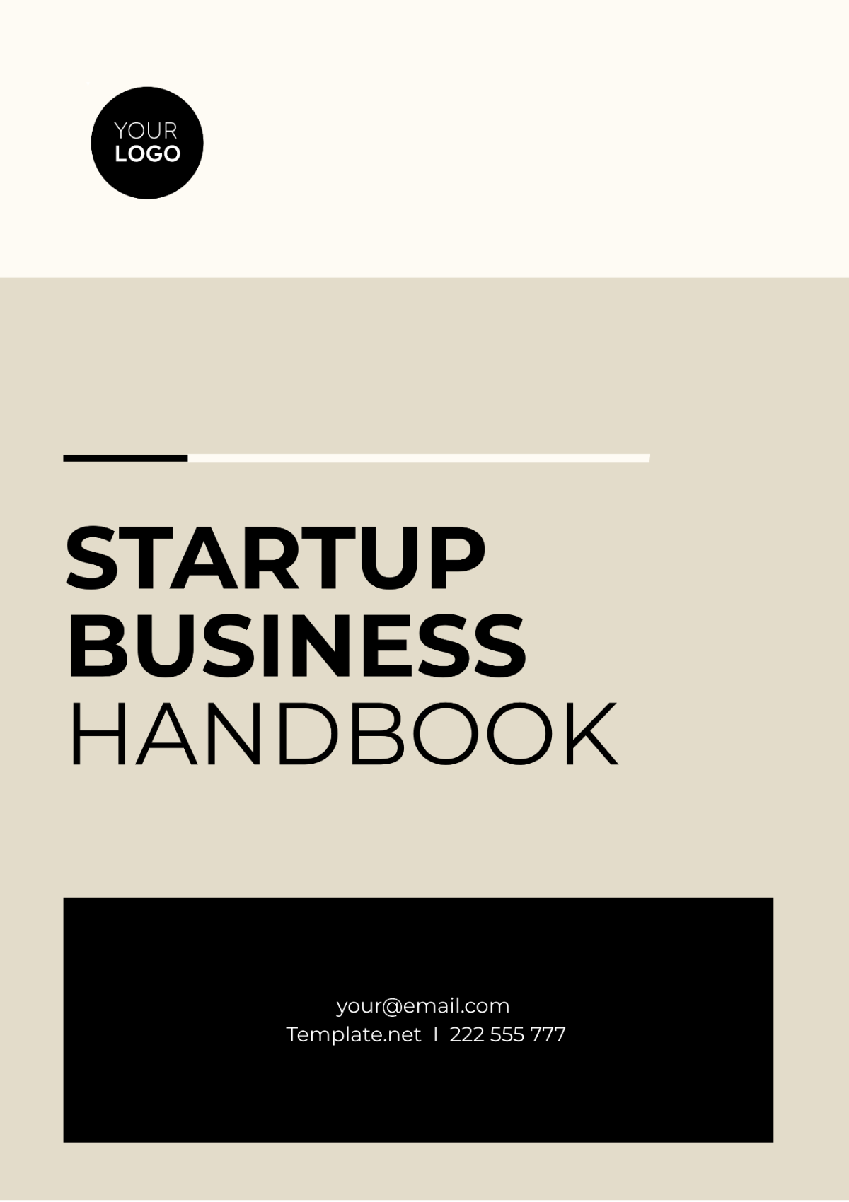 Free Startup Business Handbook Template