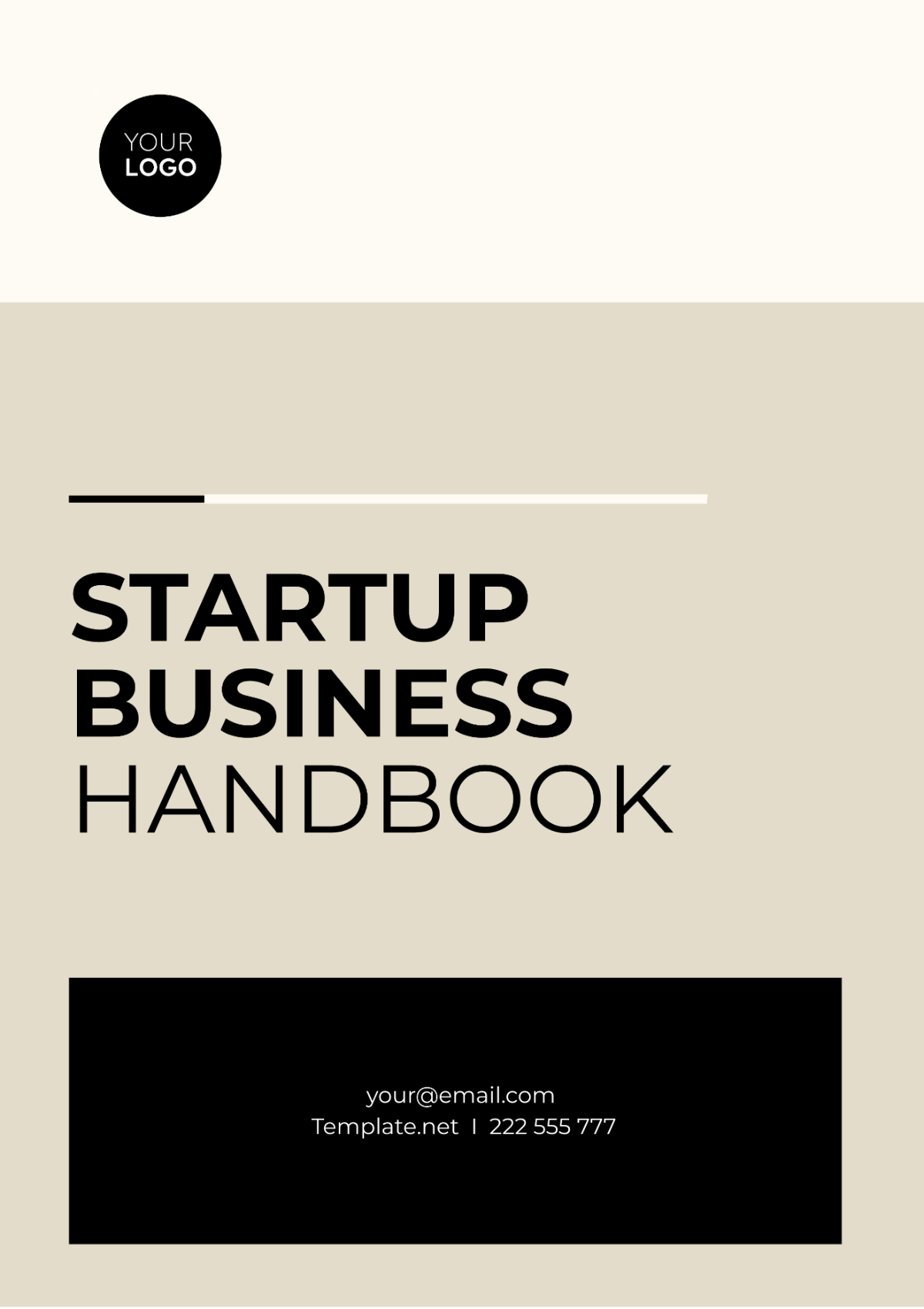 Startup Business Handbook Template - Edit Online & Download