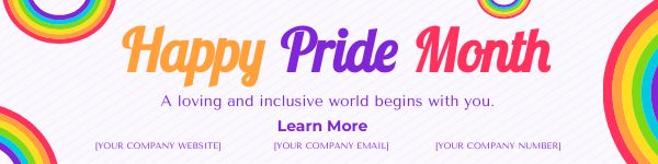 Pride Month Email Banner Template - Edit Online & Download