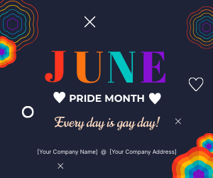 Pride Month Event Banner Template - Edit Online & Download