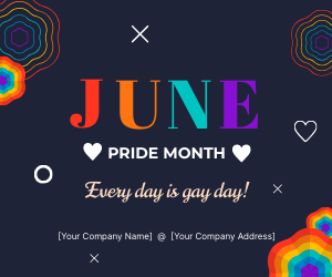 Pride Month Event Banner Template