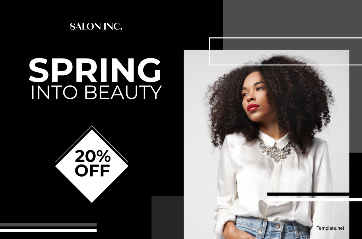 Salon Seasonal Banner Template - Edit Online & Download