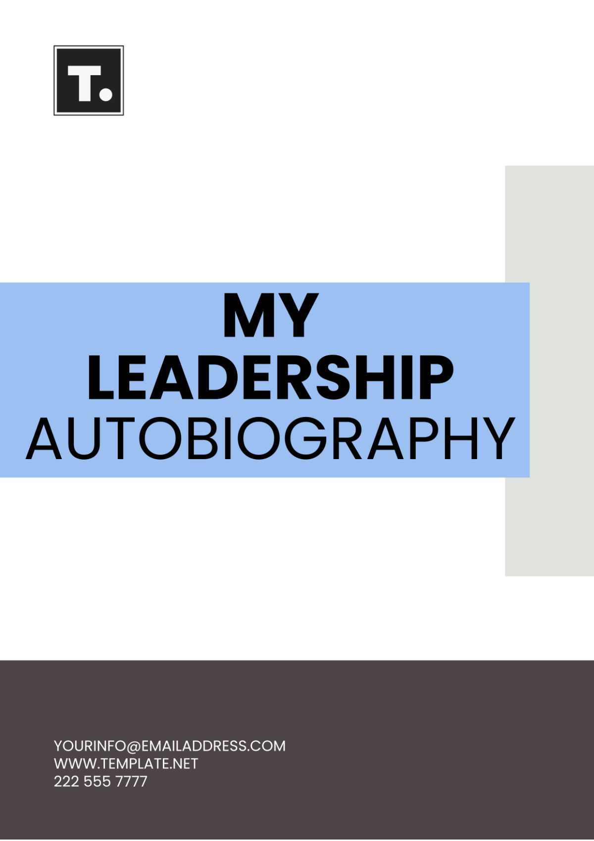 Free My Leadership Autobiography Template