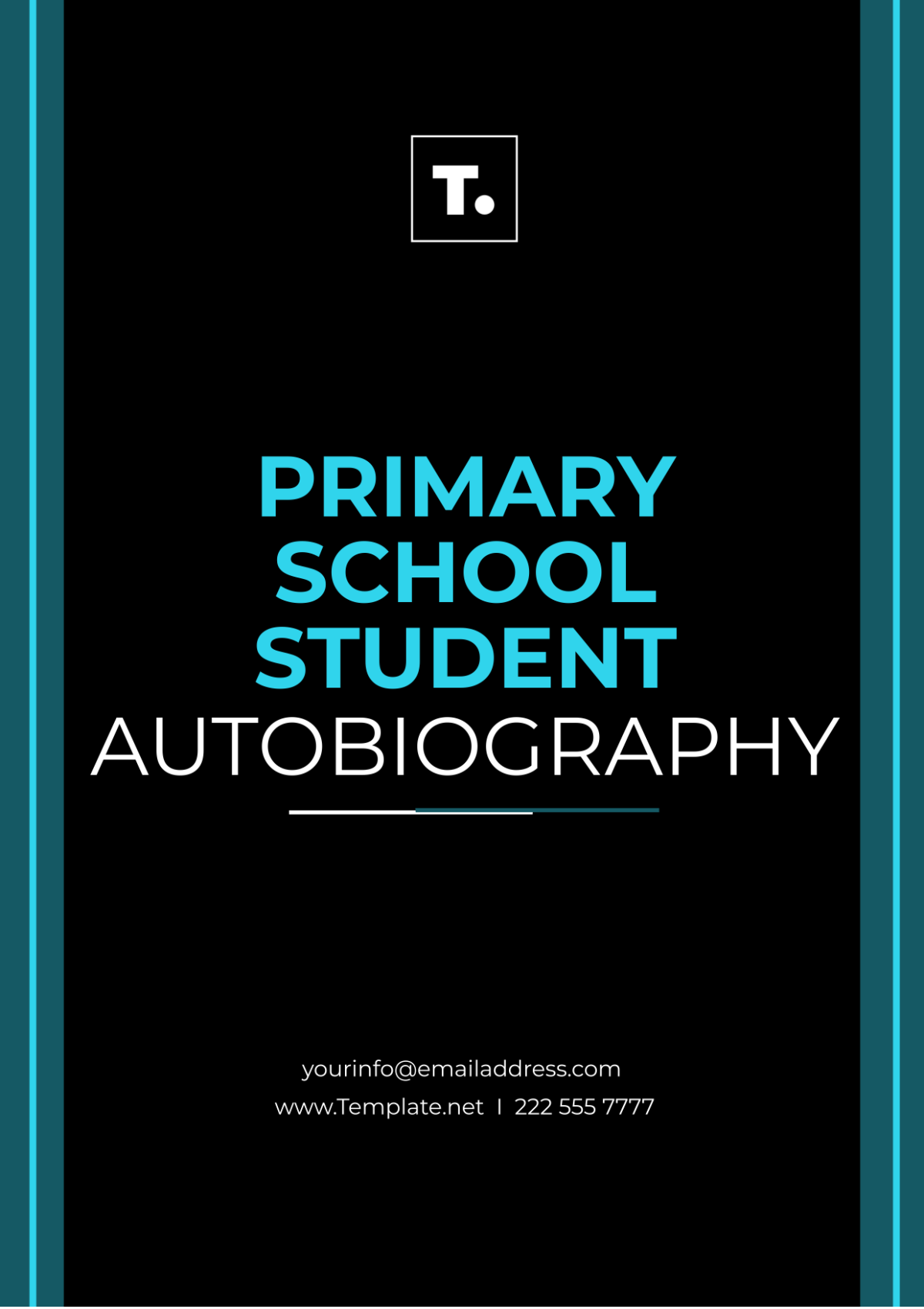 Free Primary School Student Autobiography Template