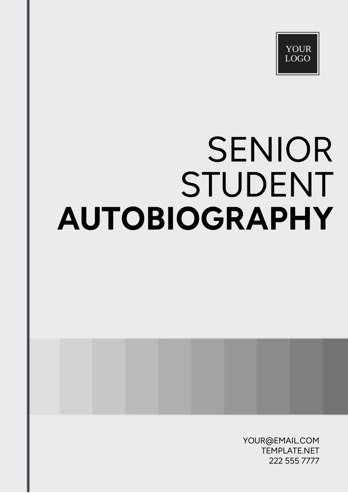 Free Senior Student Autobiography Template