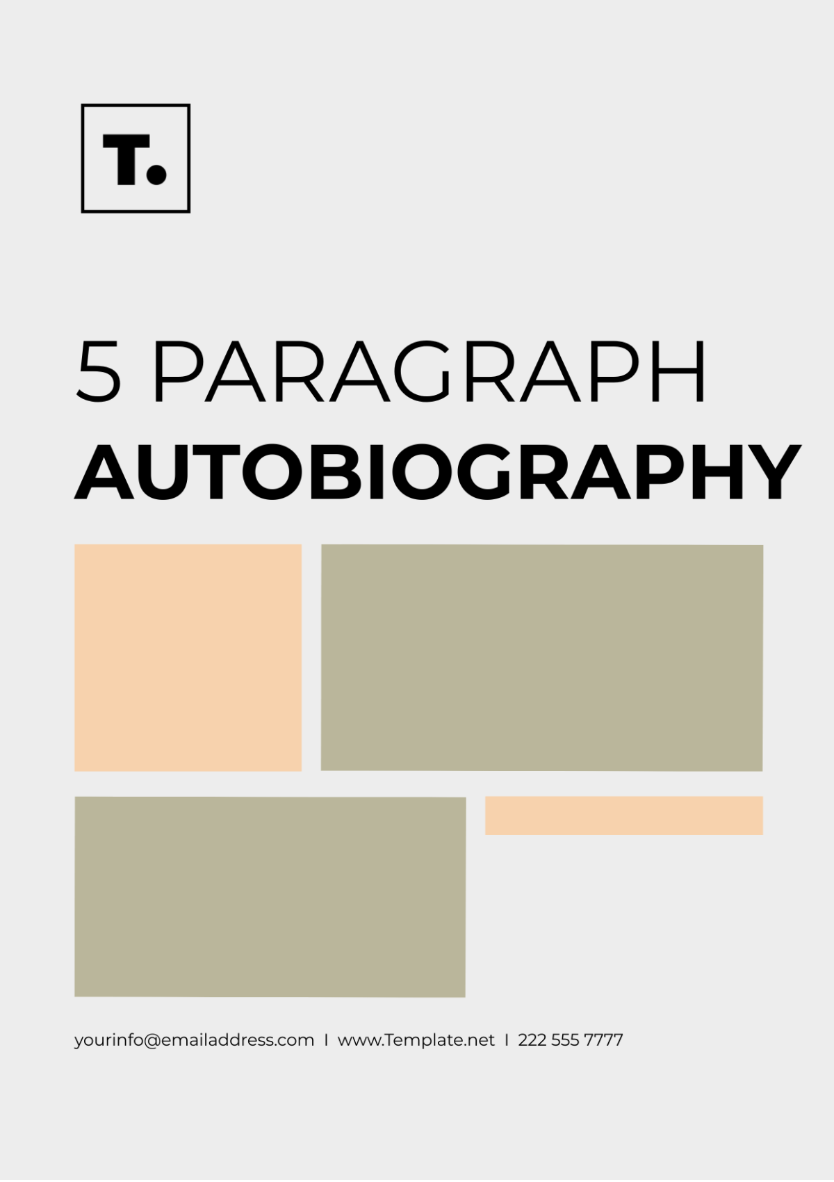 Free 5 Paragraph Autobiography Template