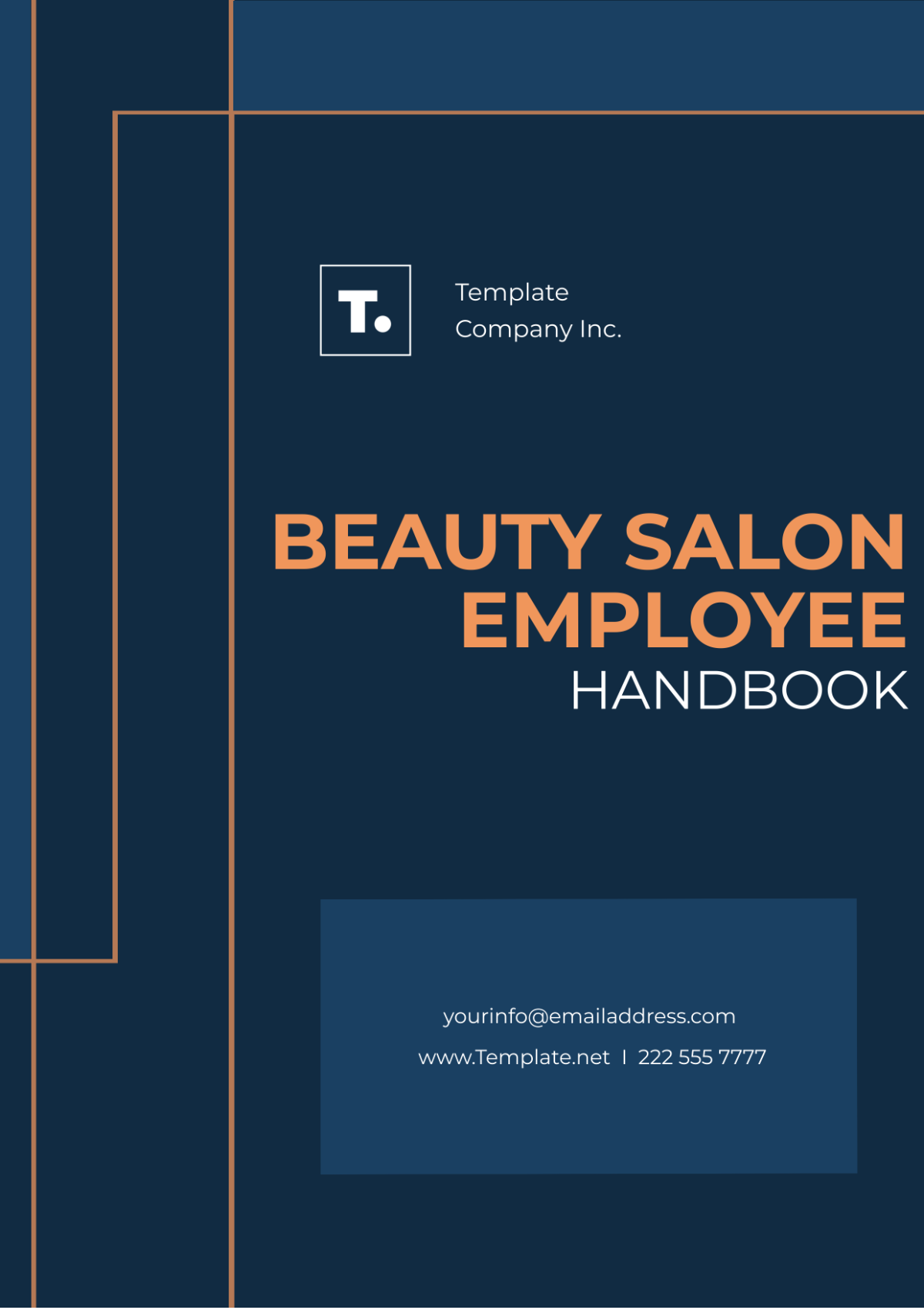 Free Beauty Salon Employee Handbook Template