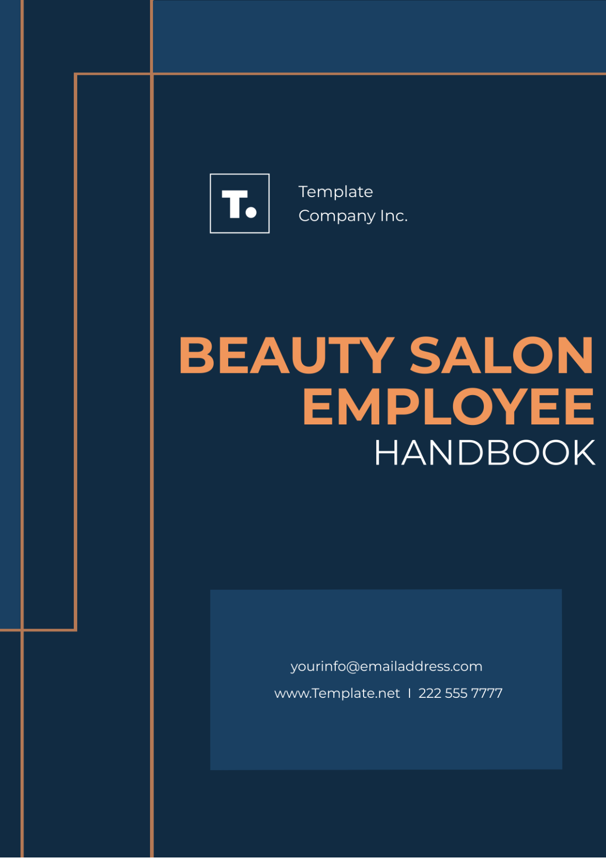 Beauty Salon Employee Handbook Template - Edit Online & Download