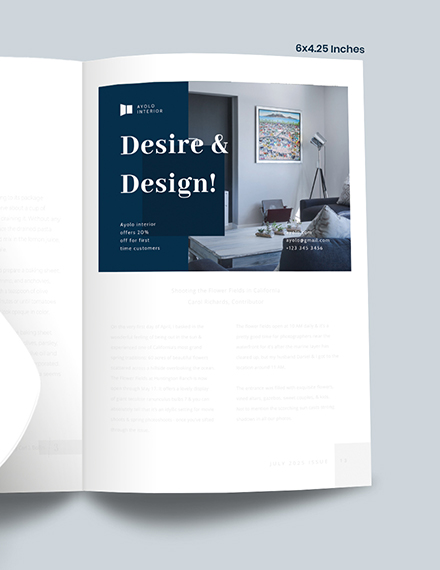 Luxury Interior Design Magazine Ads Example