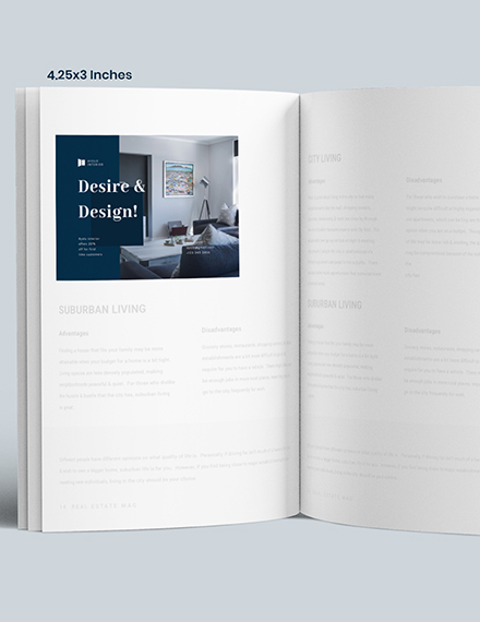 Luxury Interior Design Magazine Ads Template - InDesign, PSD | Template.net