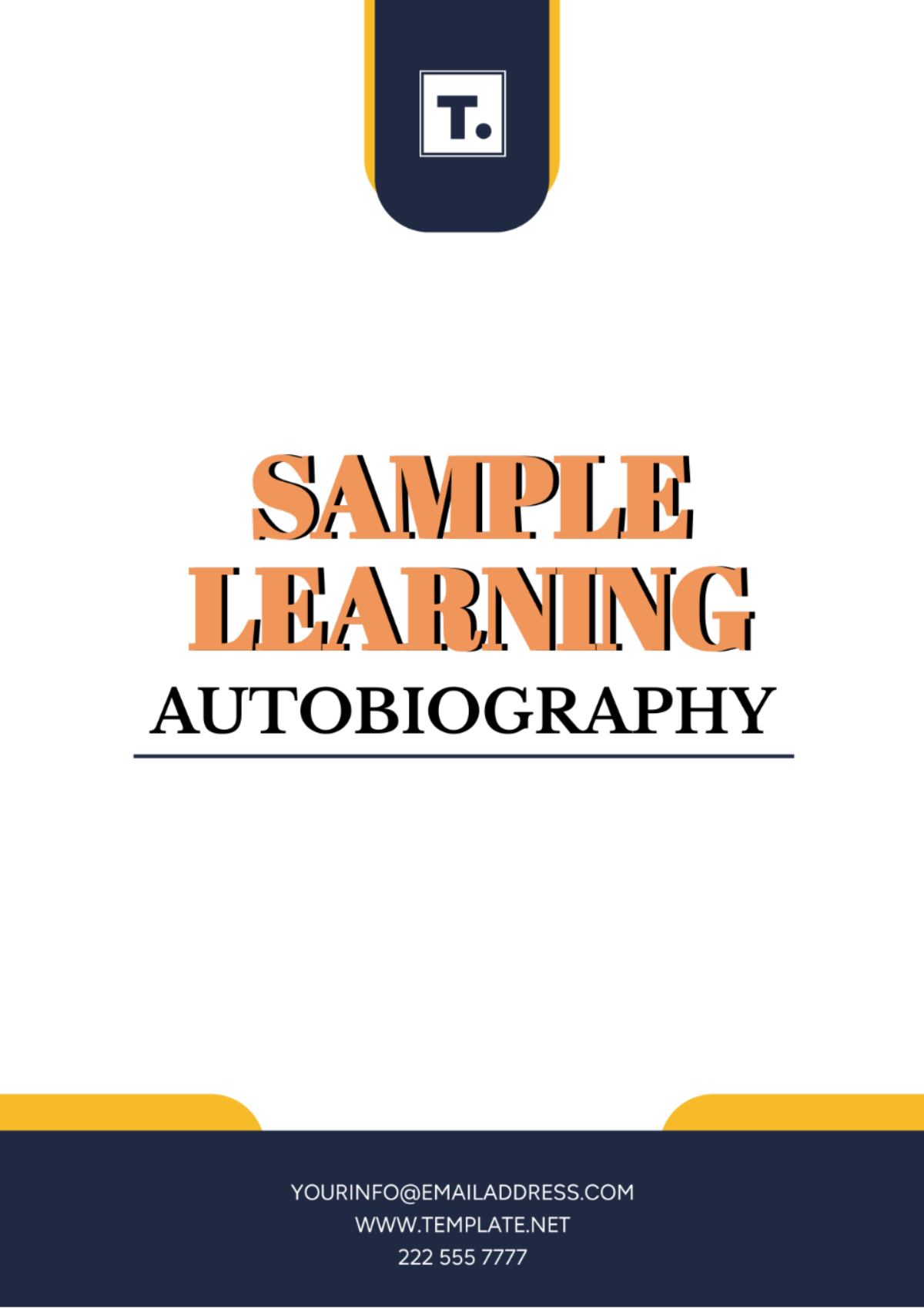 Free Sample Learning Autobiography Template