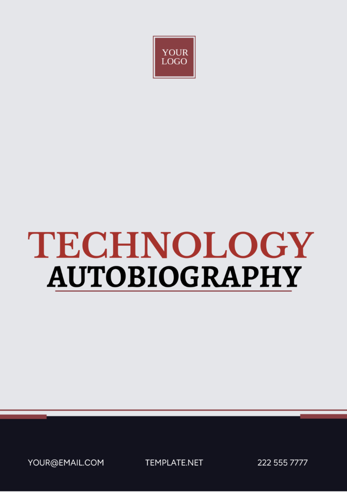 Free Technology Autobiography Template
