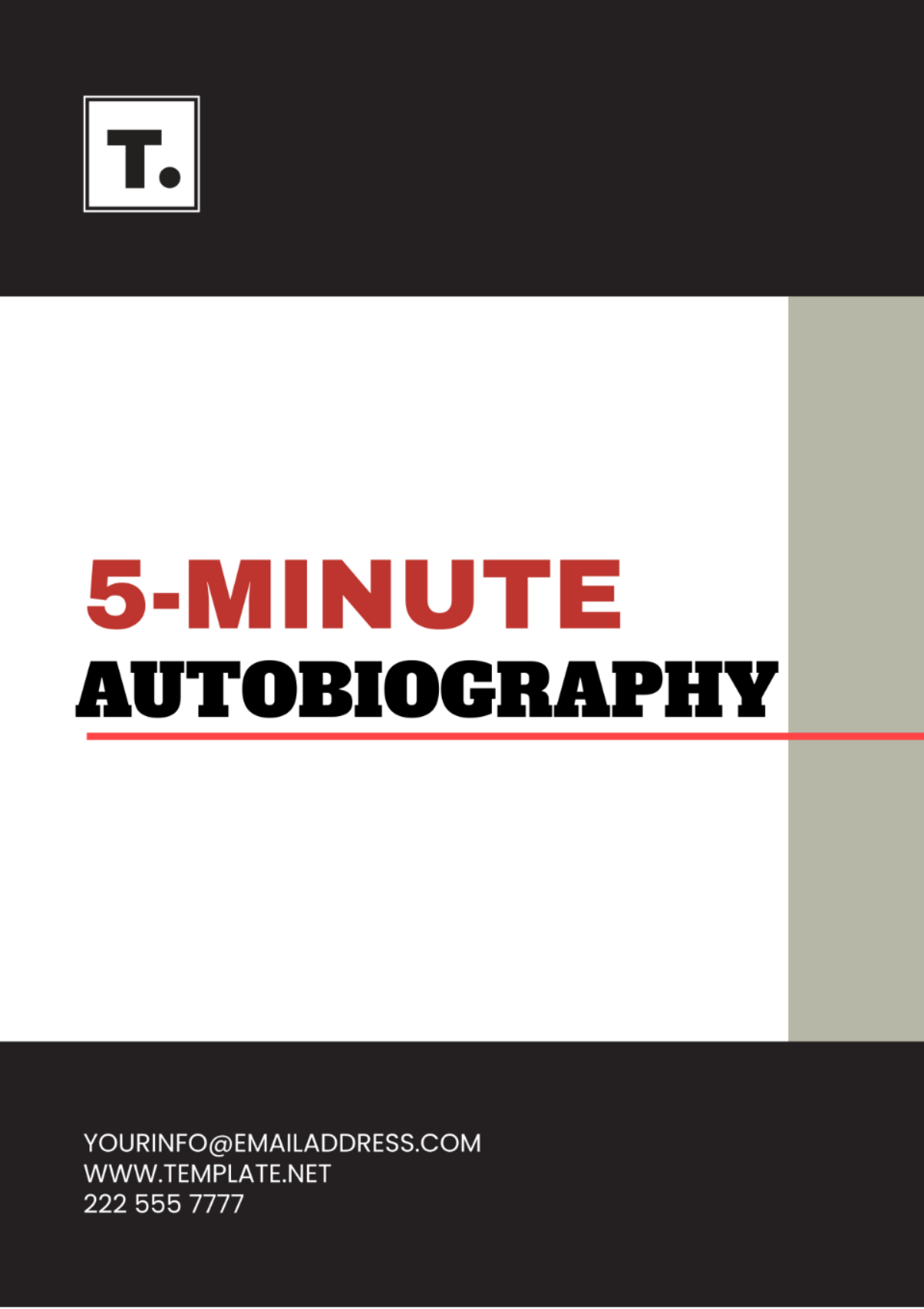 Free 5-Minute Autobiography Template