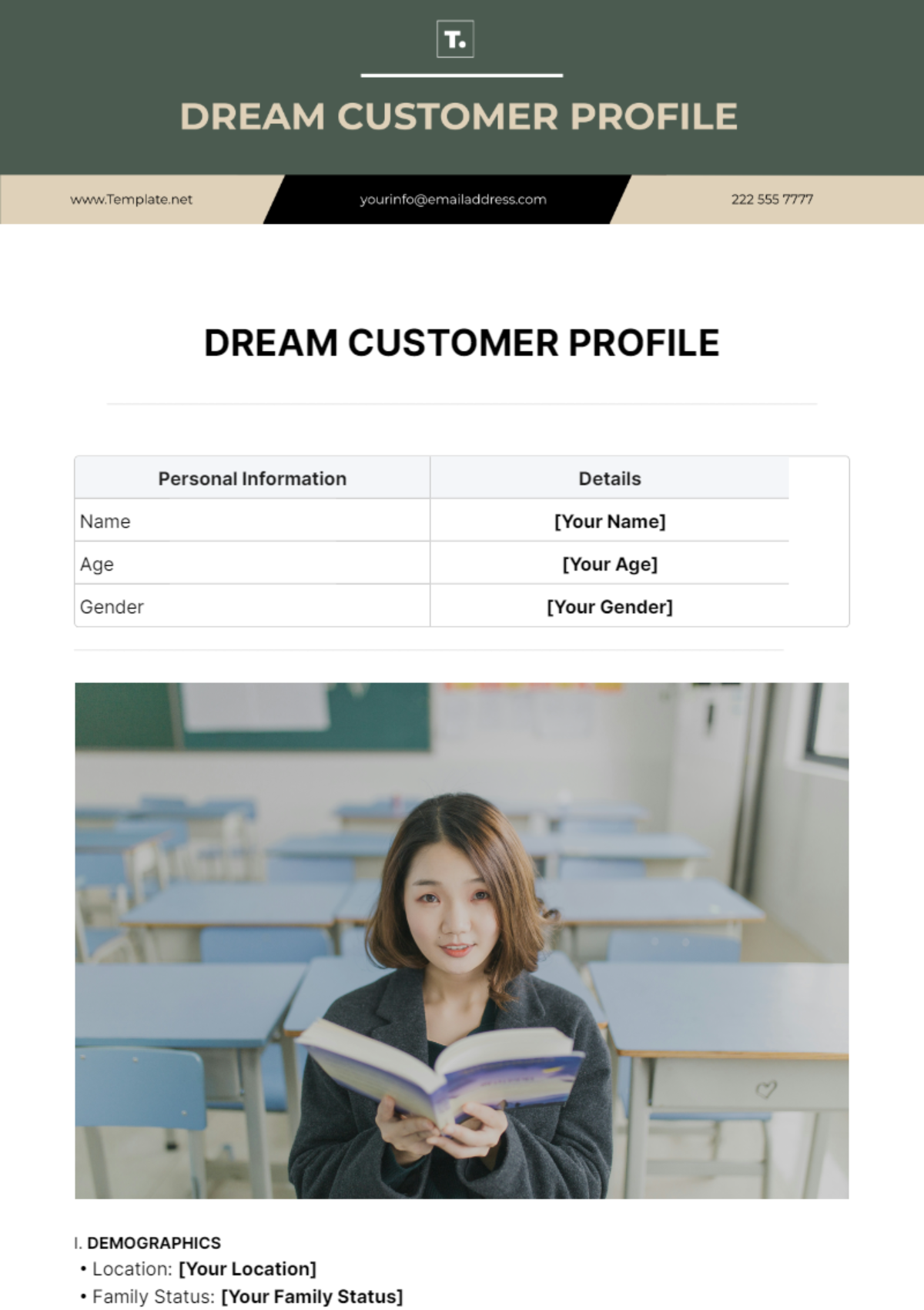 Dream Customer Profile Template - Edit Online & Download