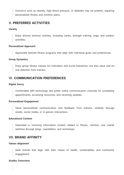 Free Dream Customer Profile Template to Edit Online