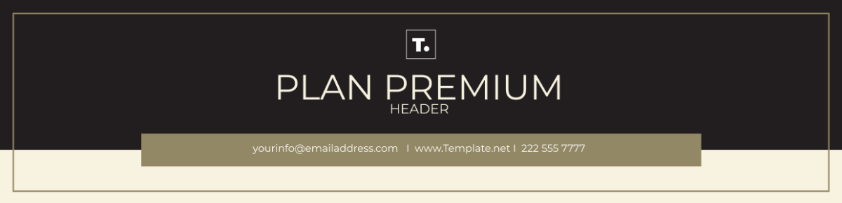 Free Plan  Premium Header Template