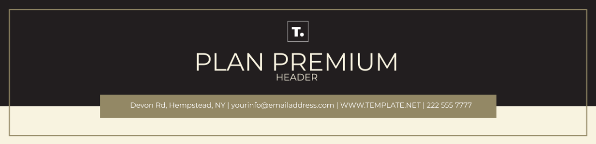 Plan  Premium Header Template - Edit Online & Download