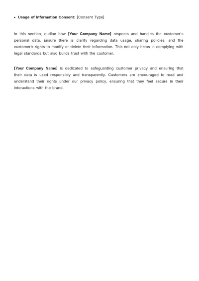Free Fashion Customer Profile Template to Edit Online