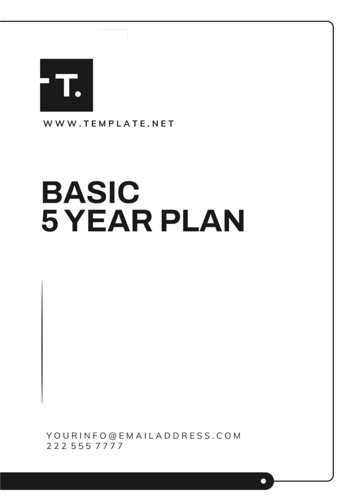 Basic 5 Year Plan Template - Edit Online & Download