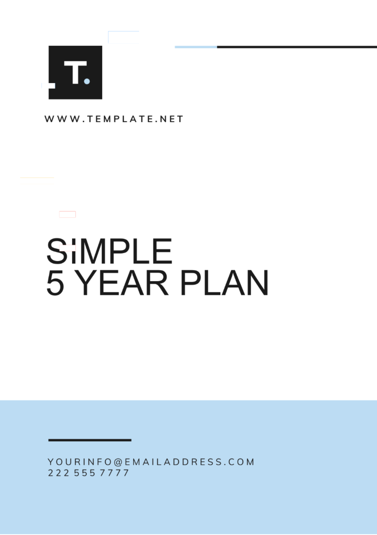 Simple 5 Year Plan Template - Edit Online & Download