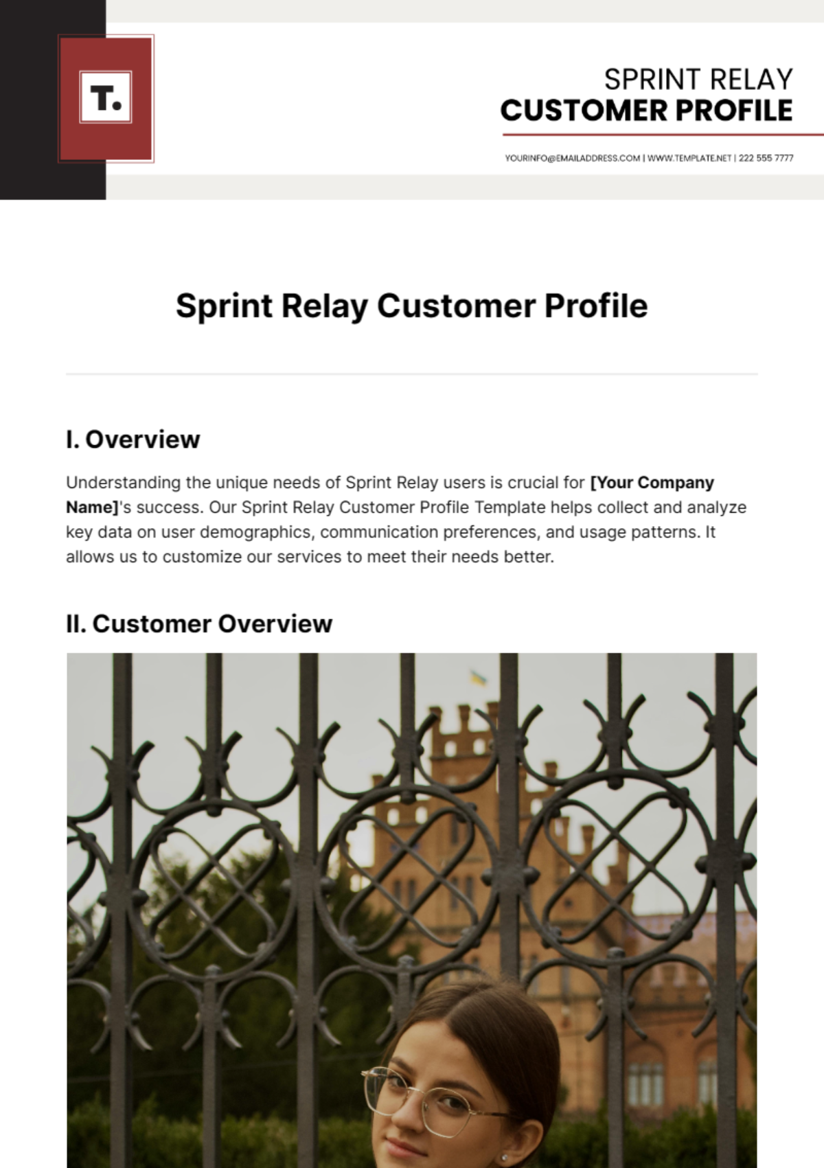 Sprint Relay Customer Profile Template - Edit Online & Download