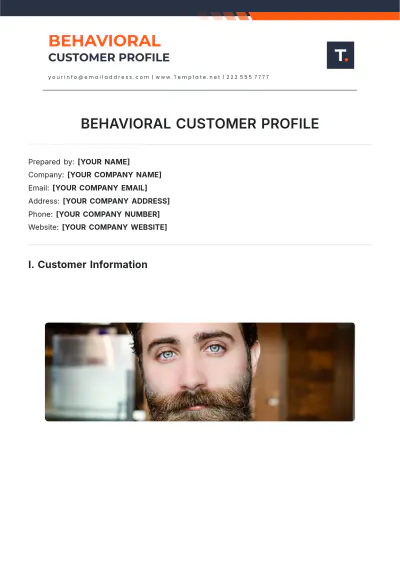 Free Behavioral Customer Profile Template to Edit Online